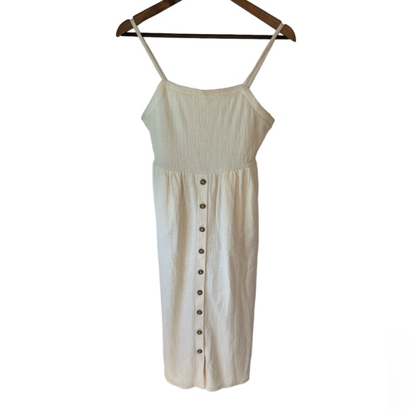 Madewell Cami Button-Front Midi Dress - Picture 2 of 12